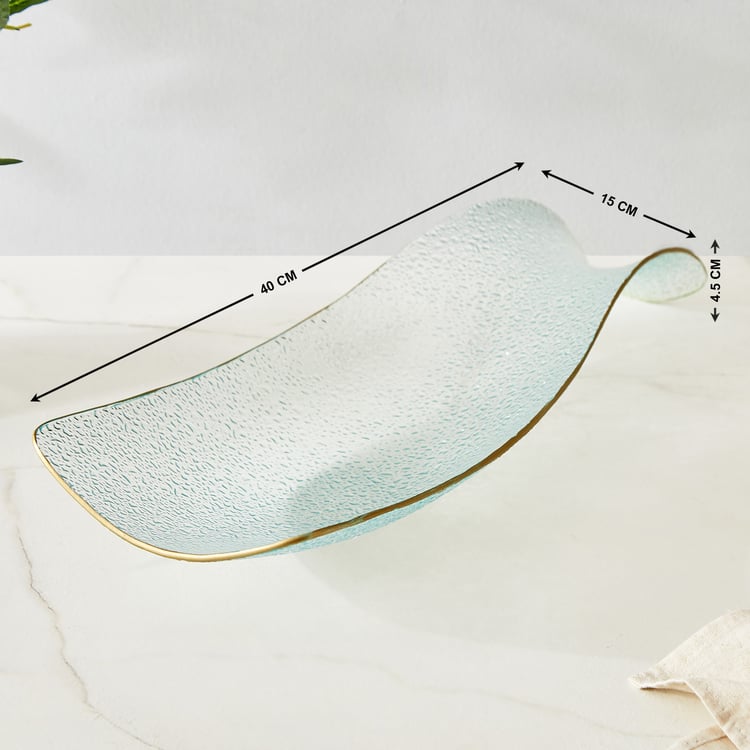 Abaco Barney Glass Serving Platter - 40x15x4.5cm