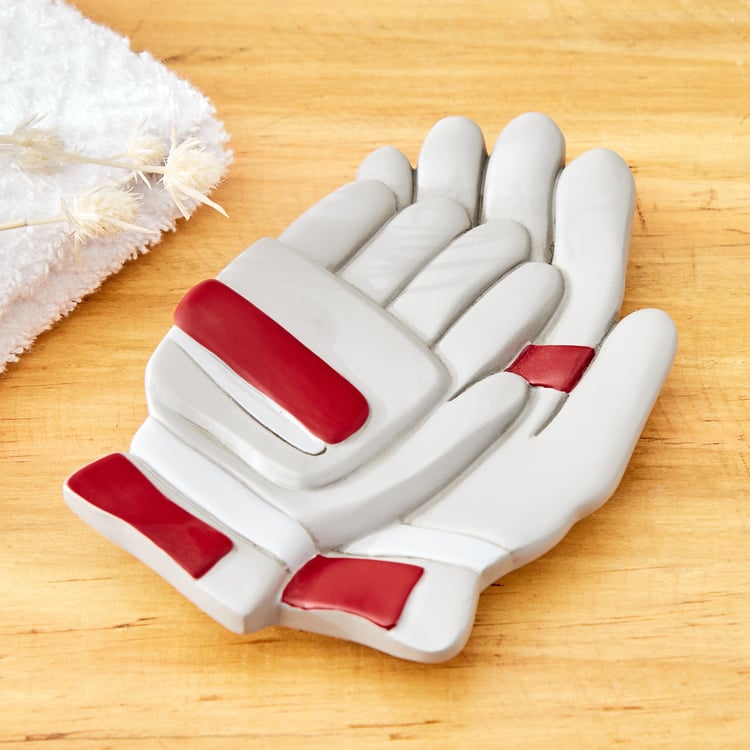 Slate Kids Polyresin Cricket Gloves Soap Dish