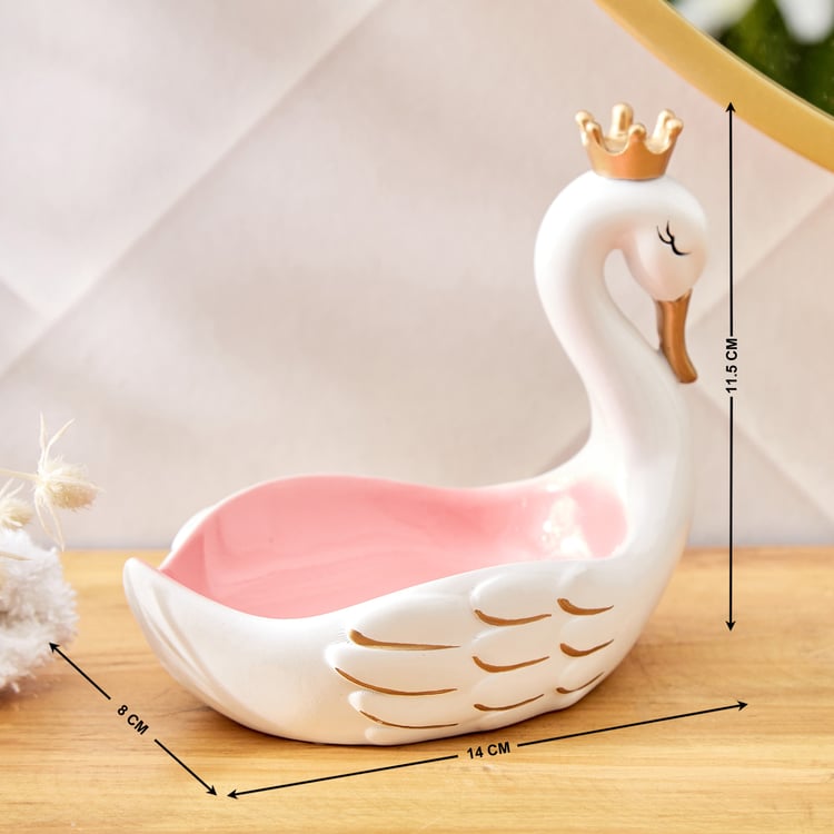 Slate Kids Polyresin Swan Soap Dish