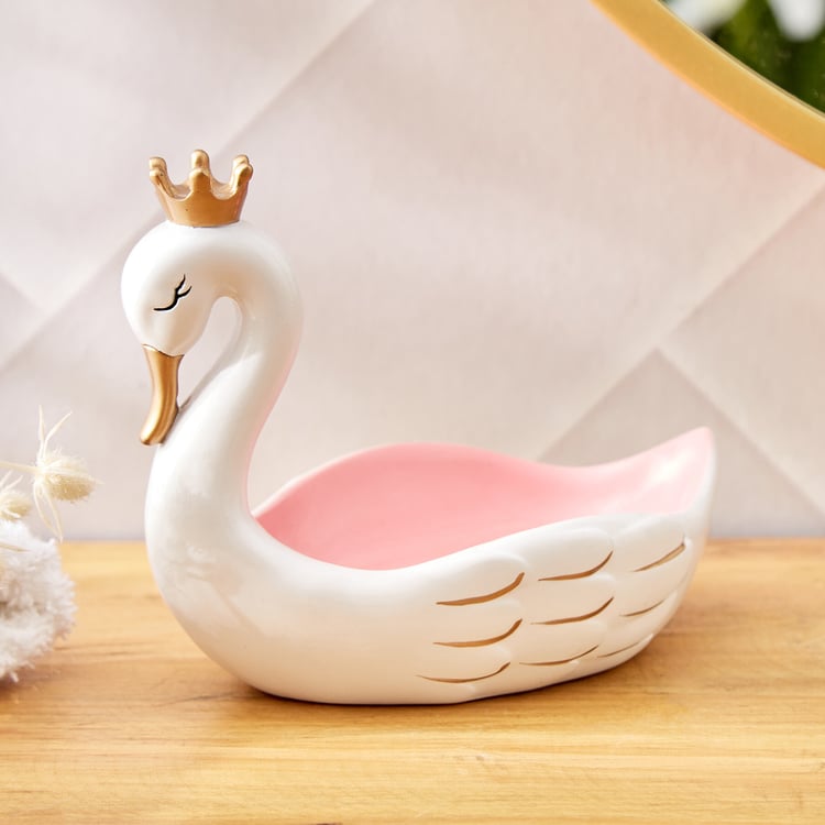 Slate Kids Polyresin Swan Soap Dish