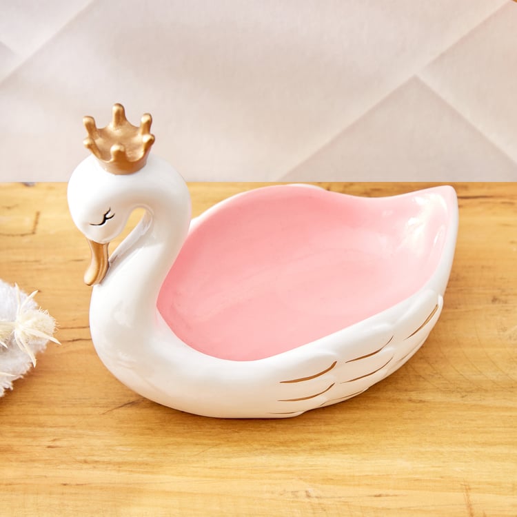 Slate Kids Polyresin Swan Soap Dish