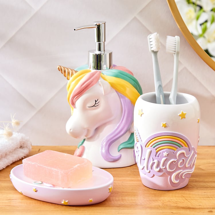 Slate Kids Unicorn Polyresin Soap Dish