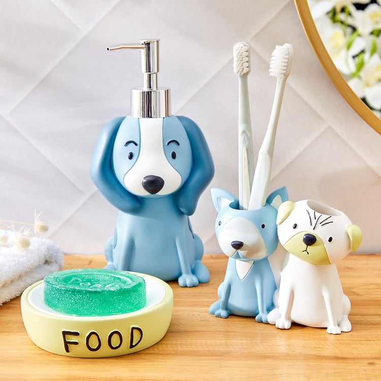 Slate Everland Kids Polyresin Puppy Soap Dispenser - 320ml