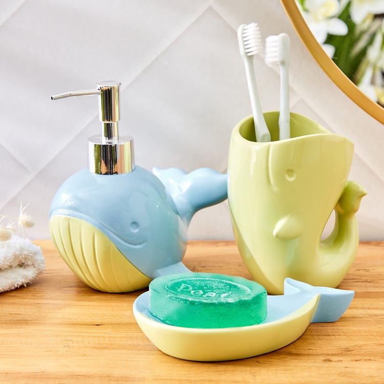 Slate Kids Polyresin Shark Soap Dispenser - 310ml