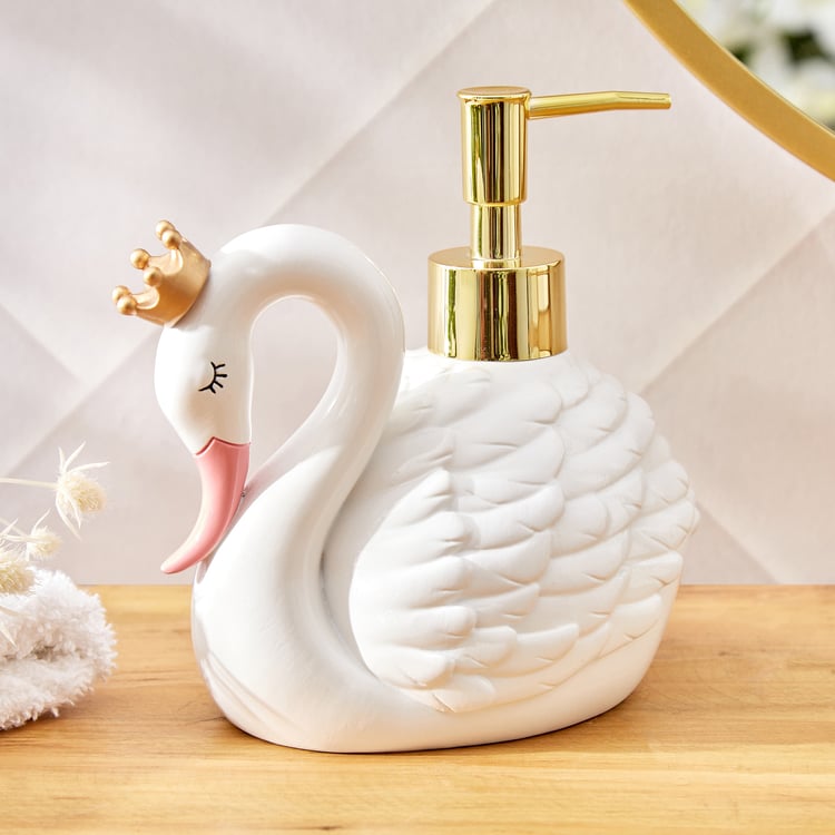 Slate Kids Polyresin Swan Soap Dispenser - 320ml