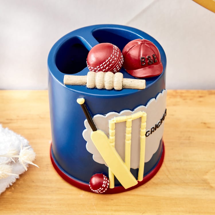 Slate Kids Polyresin Cricket Tooth Brush Holder