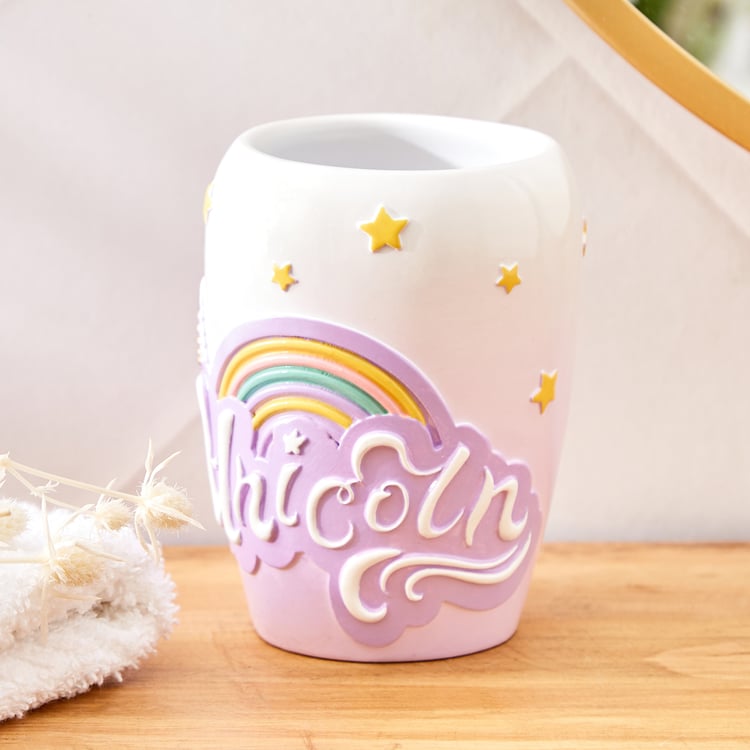 Slate Kids Polyresin Unicorn Tumbler