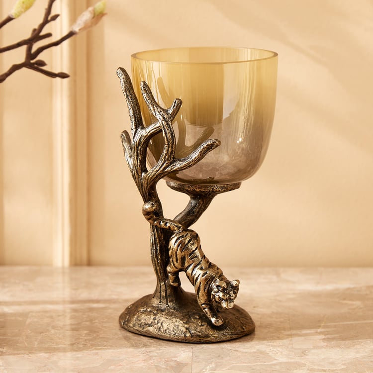 Eternity Vivere Tiger Metal Votive Holder