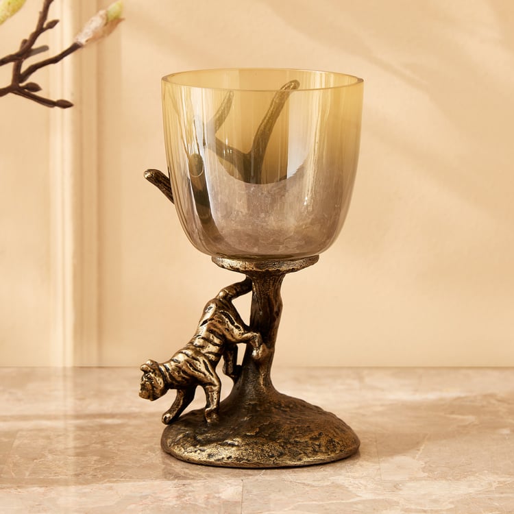Eternity Vivere Tiger Metal Votive Holder