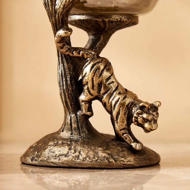 Eternity Vivere Tiger Metal Votive Holder