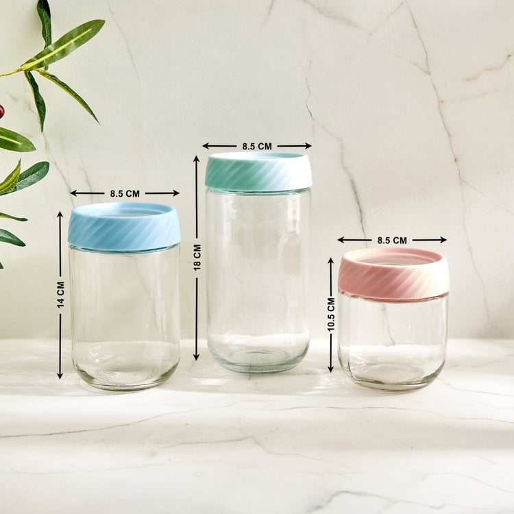 Fiesta Cole Set of 6 Glass Storage Jar Set