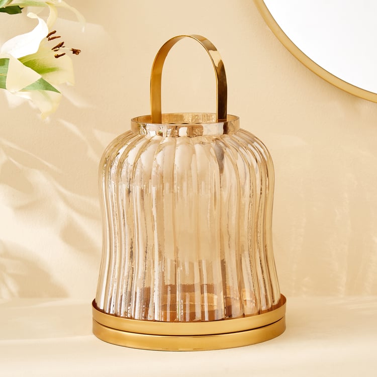 Heritage Renew Jive Glass and Metal Lantern