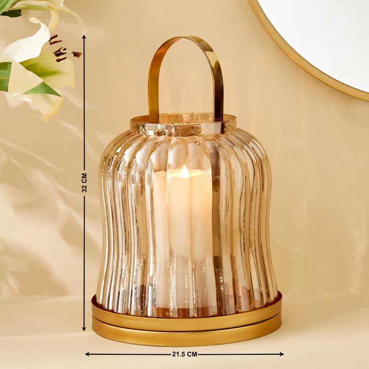 Heritage Renew Jive Glass and Metal Lantern