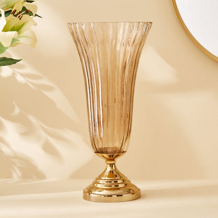 Heritage Renew Jive Glass and Metal Vase