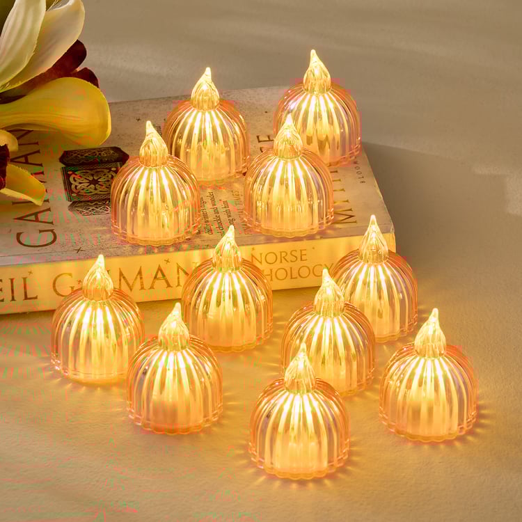 Serena Flash Set of 12 Decorative LED T-Lights