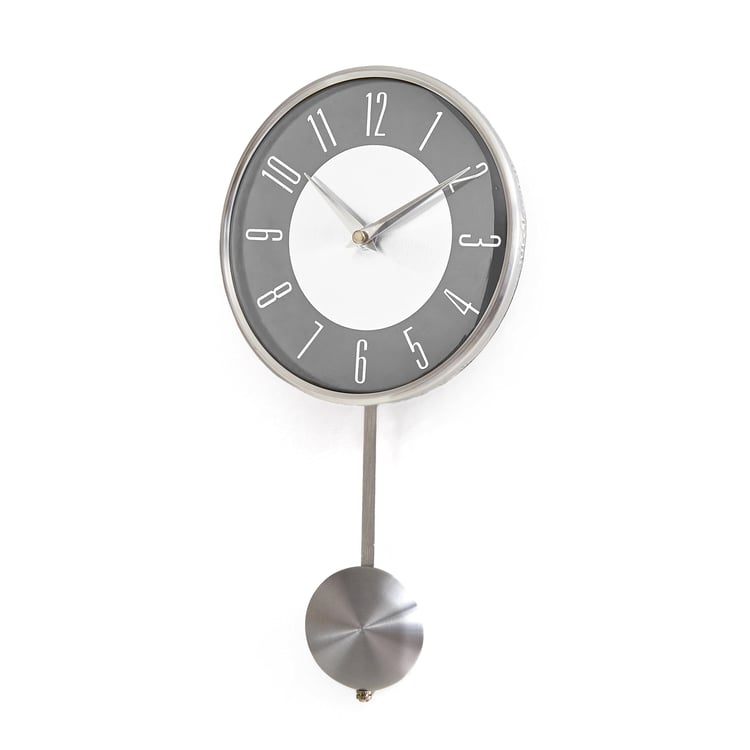 Casablanca Pioneer Metal Pendulam Wall Clock - 18x34cm