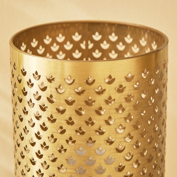 Albama Eric Metal Diya Etched Touch Table Lamp