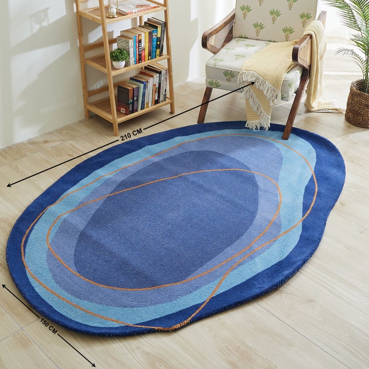 Paradis Rafael Ocean Nylon Woven Carpet - 210x150cm