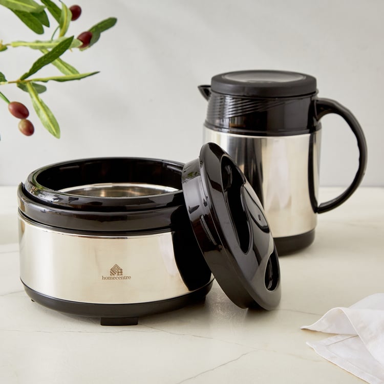 Delight Macy 2Pcs Stainless Steel Insulated Hi Tea Serveware Set