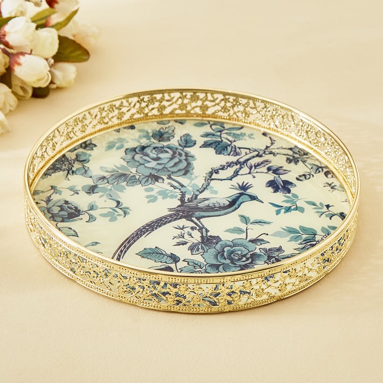 Suvarna Set of 2 Metal Printed Decorative Trays