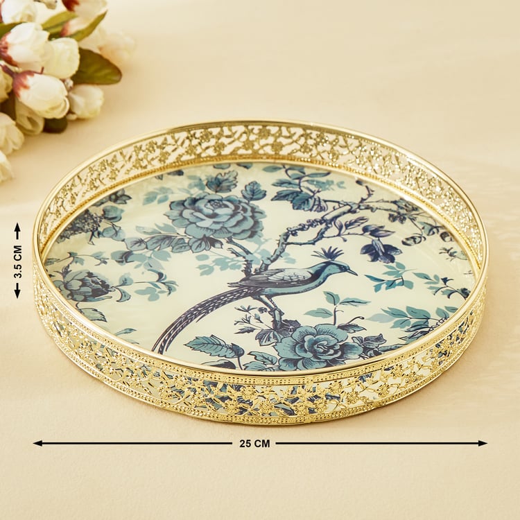 Suvarna Set of 2 Metal Printed Decorative Trays