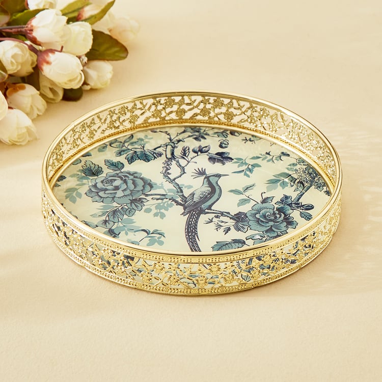 Suvarna Set of 2 Metal Printed Decorative Trays