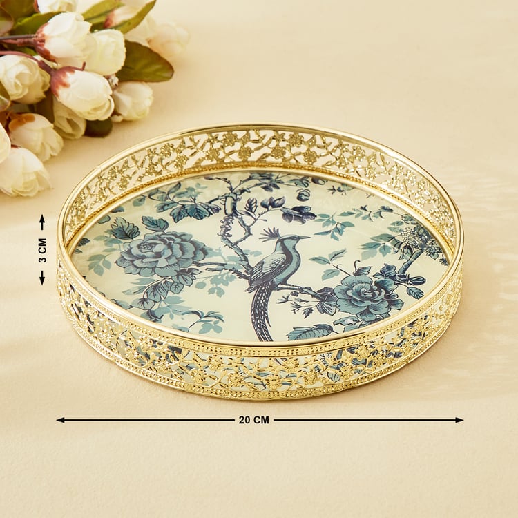 Suvarna Set of 2 Metal Printed Decorative Trays