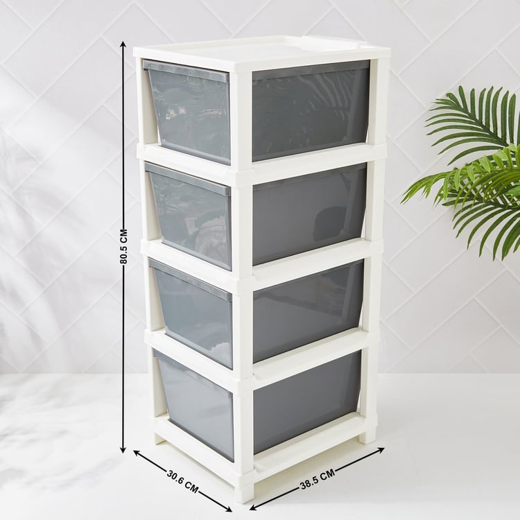 Omnia Oban Polypropylene 4-Tier Drawers