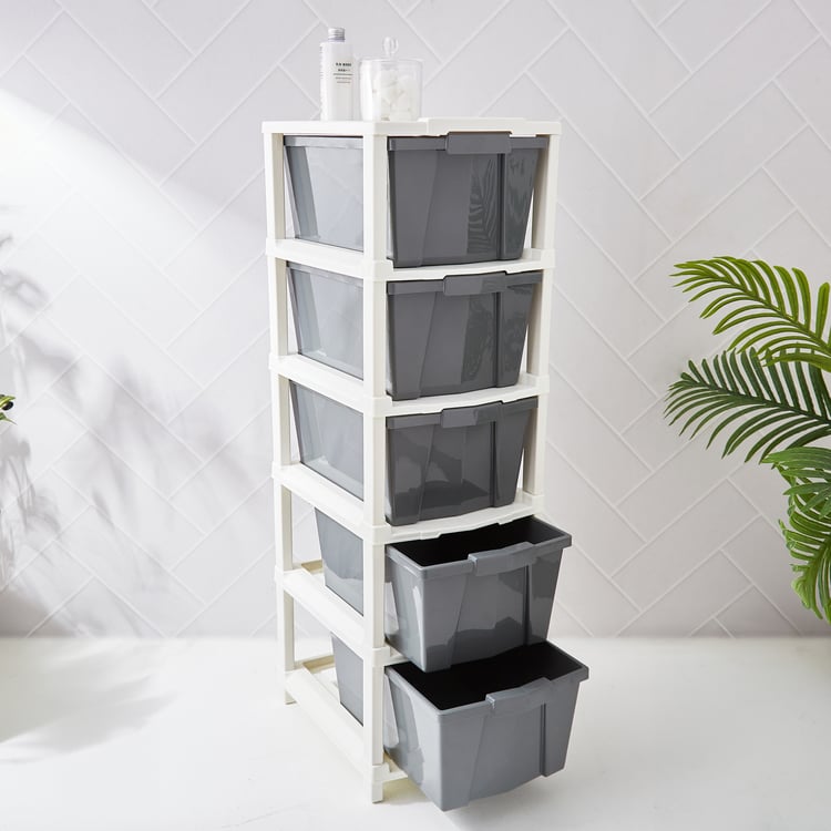 Omnia Oban Polypropylene 5-Tier Drawers