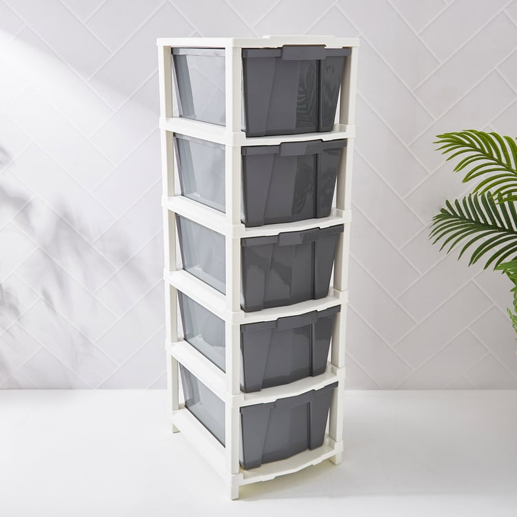 Omnia Oban Polypropylene 5-Tier Drawers