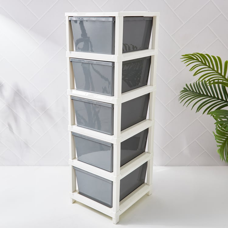 Omnia Oban Polypropylene 5-Tier Drawers