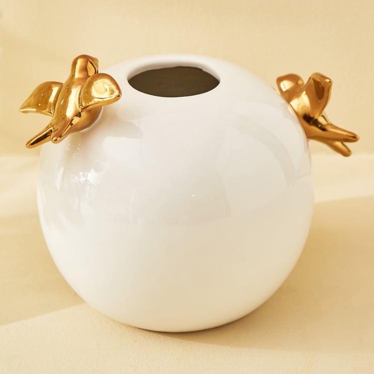 Stellar Fantasy Mia 3 Pcs Ceramic Bird Vase with T-Light Holders