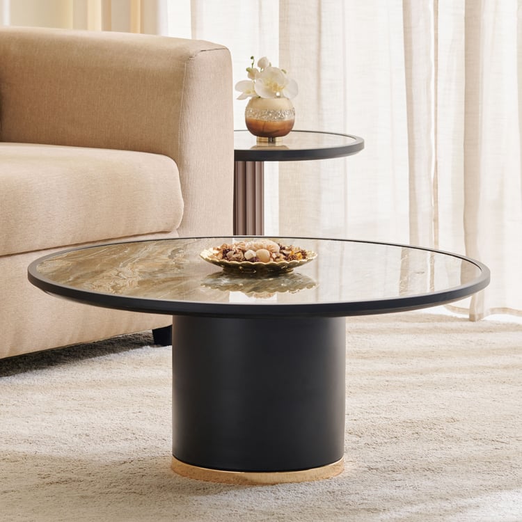 Daniel Sintered Stone Top Coffee Table - Brown