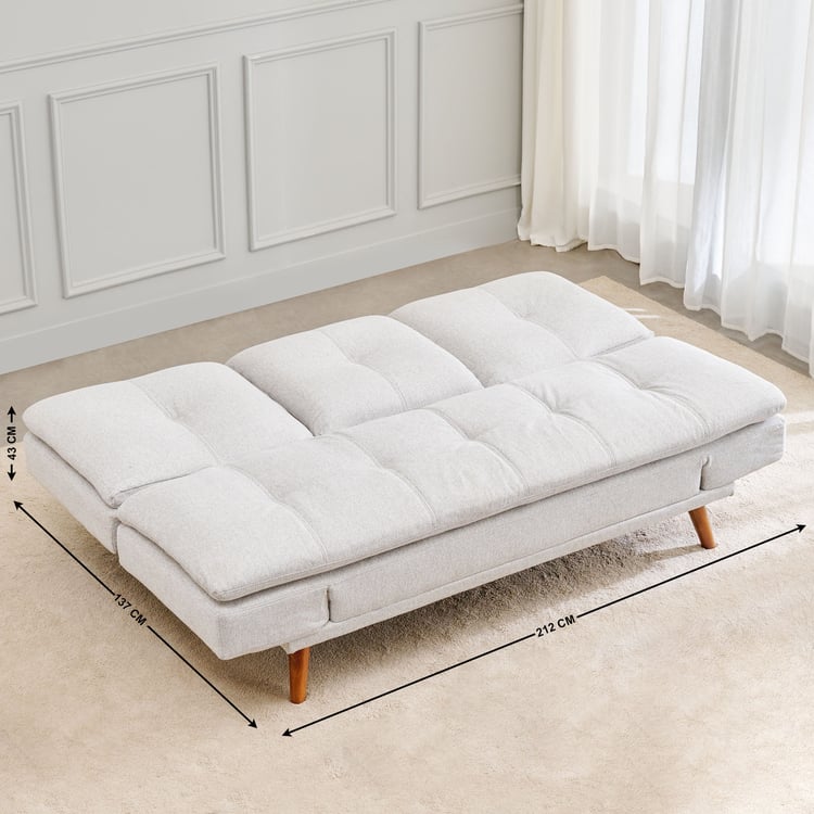 Gamora Fabric 3-Seater Sofa Bed with Drop-Down Table