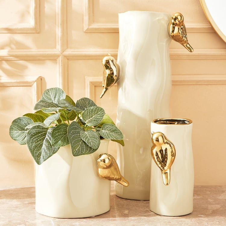 Paloma Finch Ceramic Bird Planter