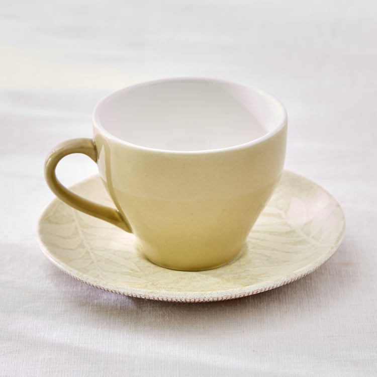 Camellia Bone China Printed Cup and Saucer - 260ml