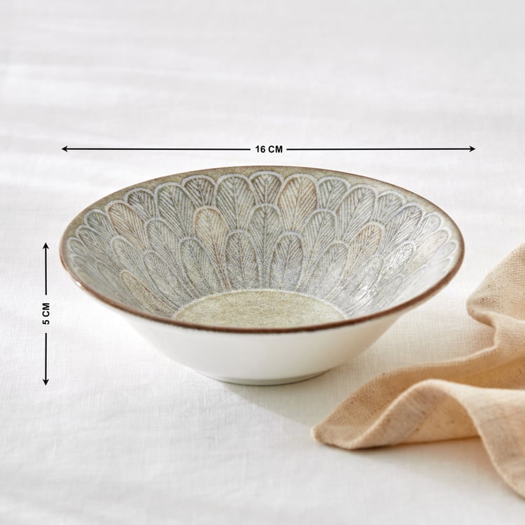 Camellia Aroma Bone China Printed Cereal Bowl -600ml