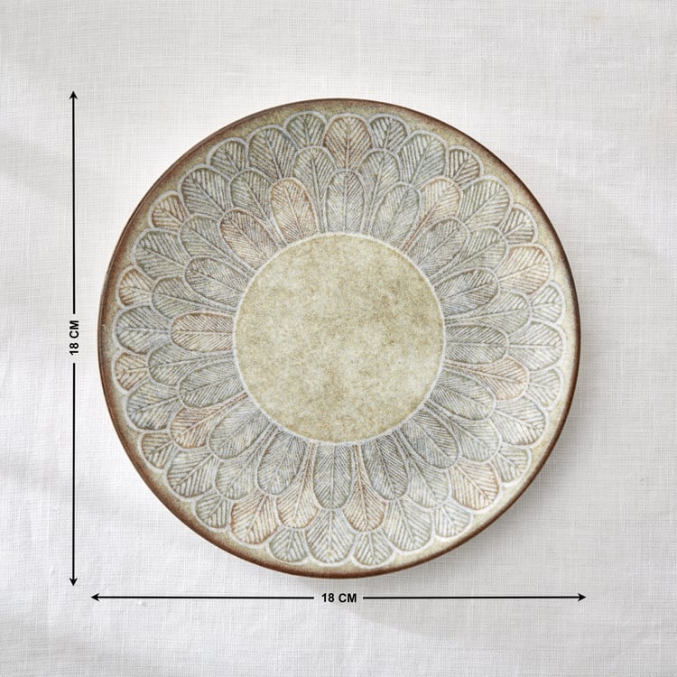 Camellia Aroma Bone China Printed Side Plate - 18cm