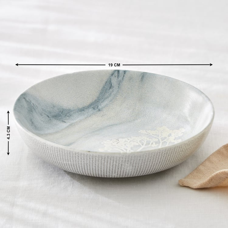 Camellia Bone China Printed Serving Bowl - 750ml