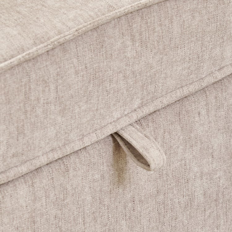 Clarkson Fabric 2-Seater Storage Sofa Bed with Right Chaise - Beige