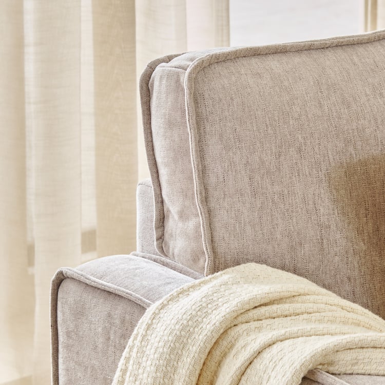 Clarkson Fabric 2-Seater Storage Sofa Bed with Right Chaise - Beige