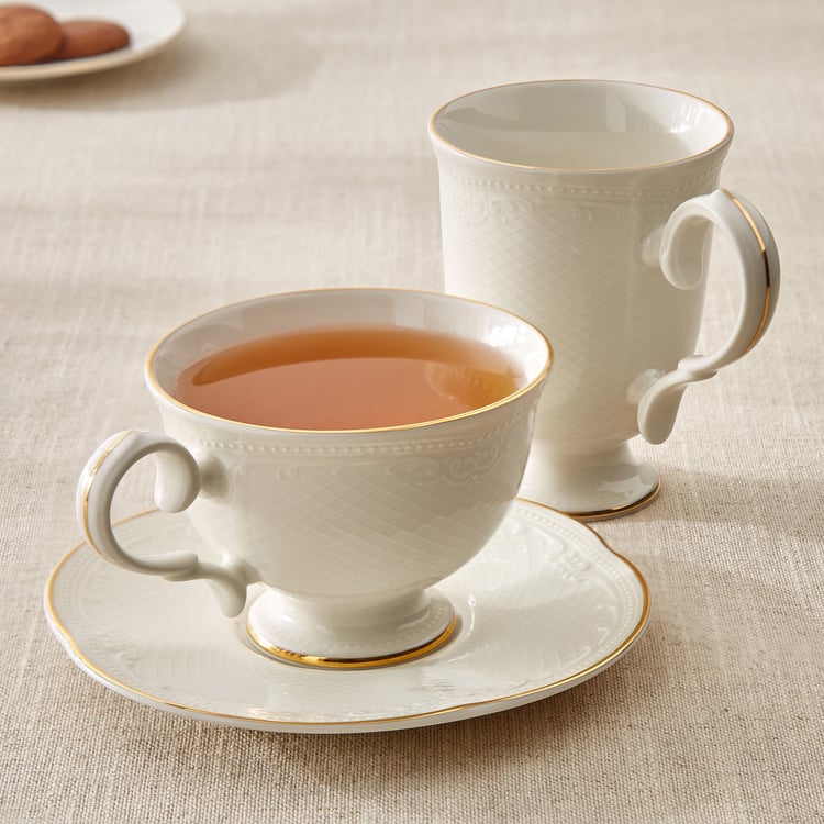 Marshmallow Ext Sicily Porcelain Cup and Saucer - 250ml