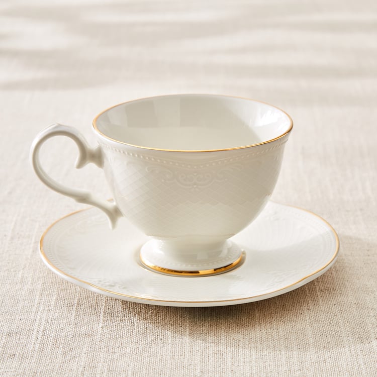 Marshmallow Ext Sicily Porcelain Cup and Saucer - 250ml