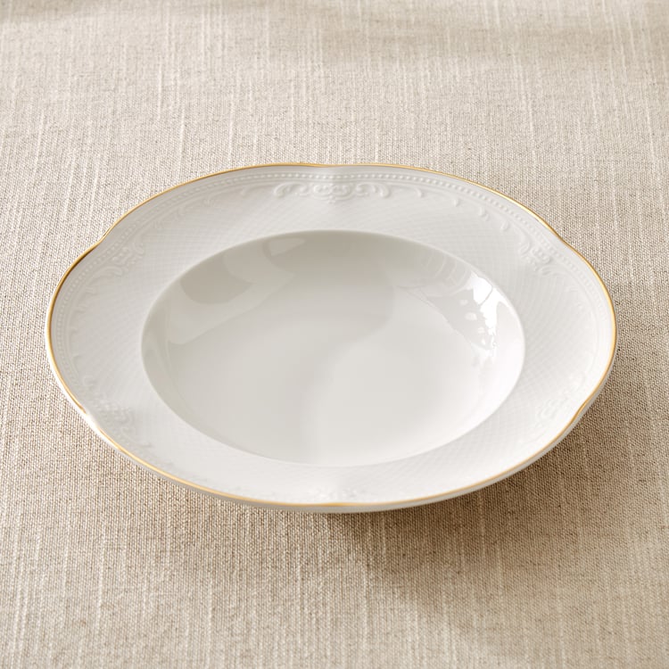 Marshmallow Ext Sicily Porcelain Soup Plate - 23cm