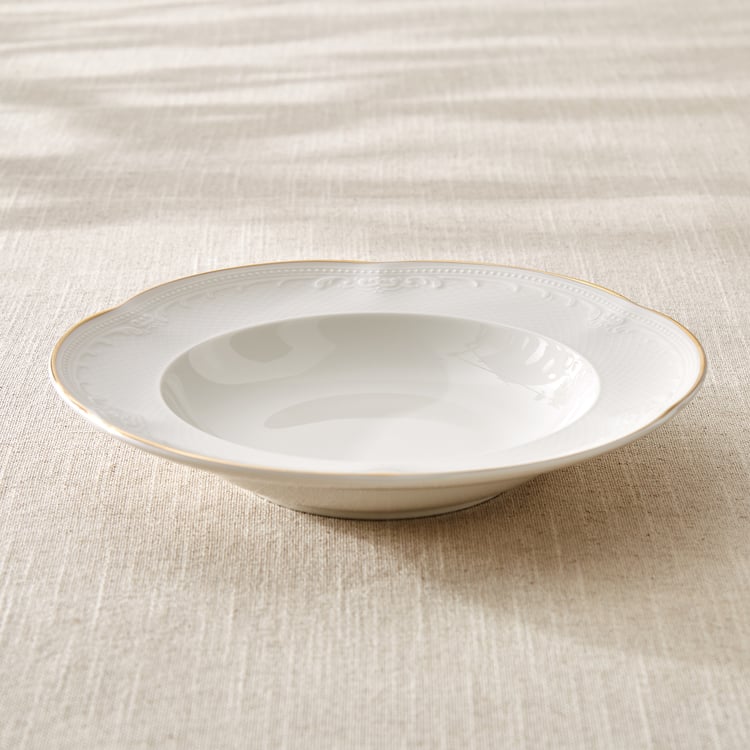 Marshmallow Ext Sicily Porcelain Soup Plate - 23cm