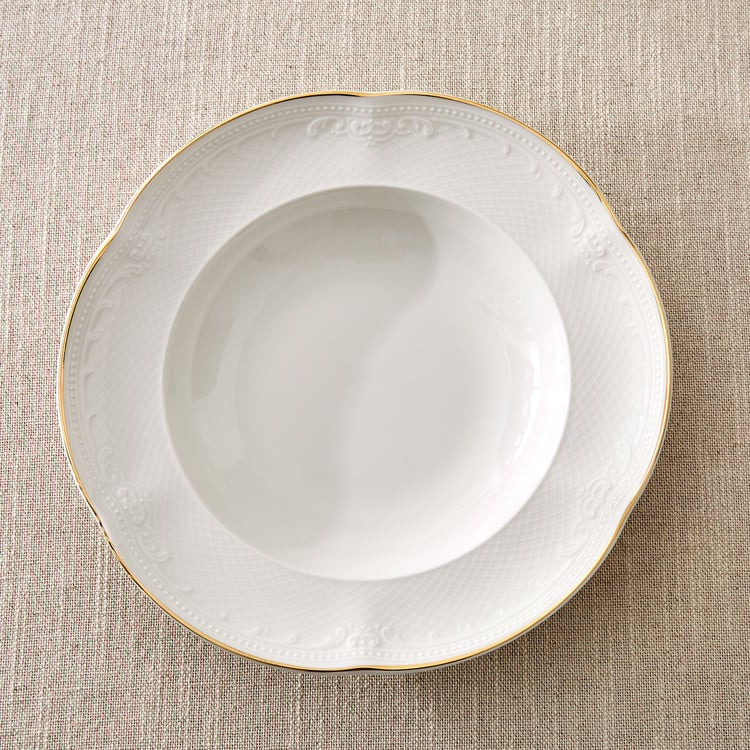 Marshmallow Ext Sicily Porcelain Soup Plate - 23cm