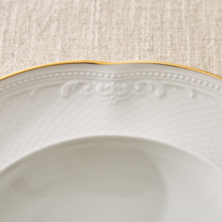 Marshmallow Ext Sicily Porcelain Soup Plate - 23cm