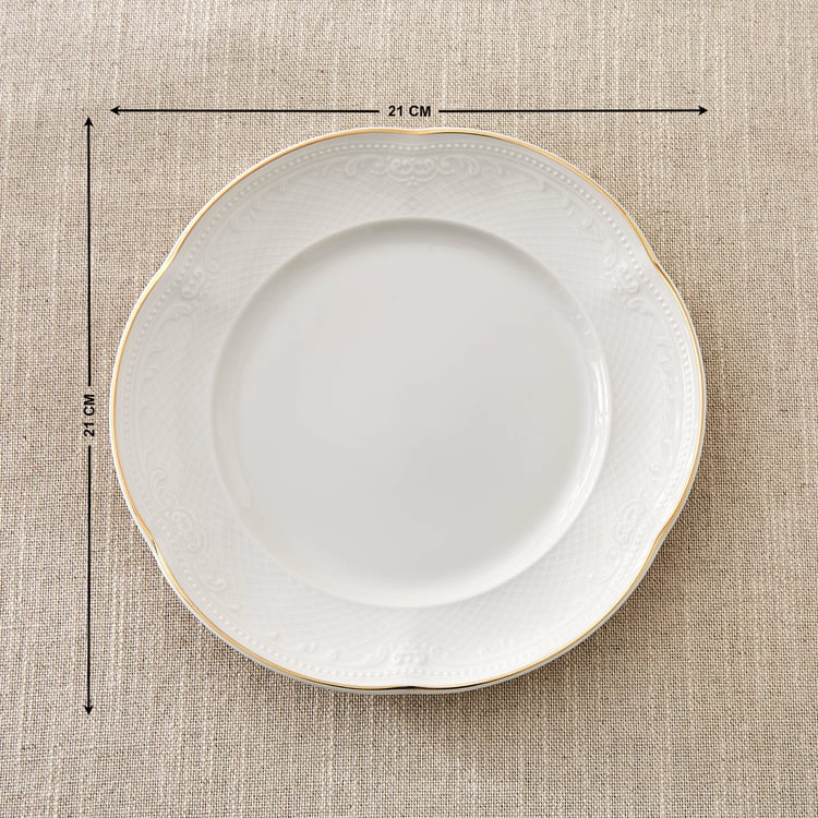 Marshmallow Ext Sicily Porcelain Side Plate - 21cm