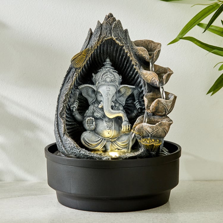 Alpine Polyresin Ganesha Water Fountain - 21.8x29cm