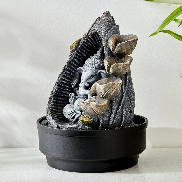 Alpine Polyresin Ganesha Water Fountain - 21.8x29cm